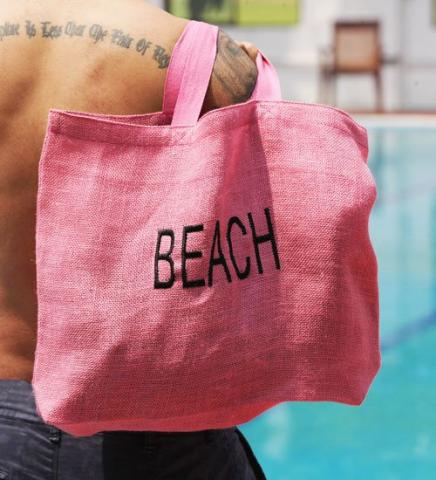 Jute beach bag is not just a bag, it's a fashion