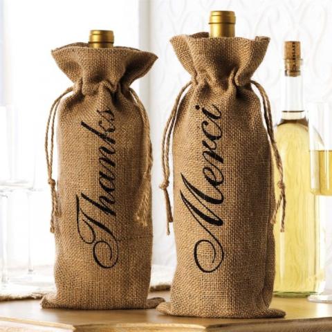 Using Sustainable Burlap Wine Bags Eco-friendly Gifting Items
