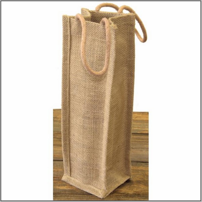 Burlap Wine Bags