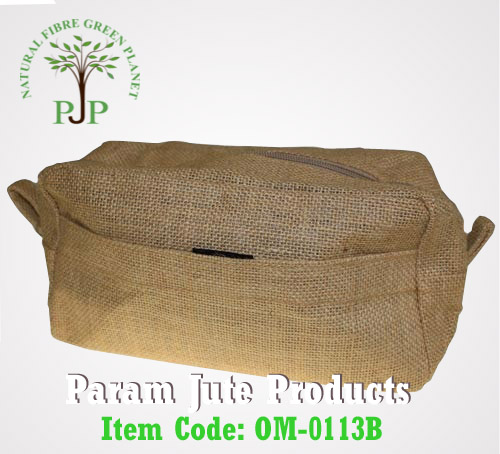 Jute Cosmetic Bags