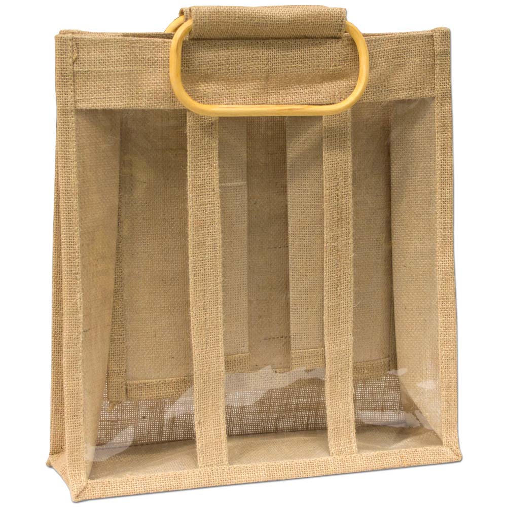Jute Wine Bottle Bags